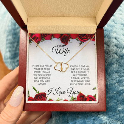 WIFE - LOVE OF MY LIFE - EVERLASTING LOVE NECKLACE