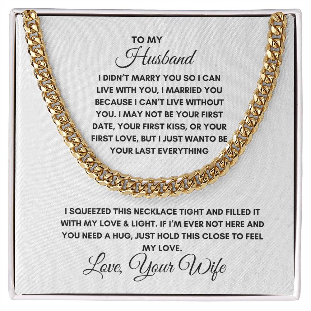 HUSBAND - CUBAN CHAIN NECKLACE