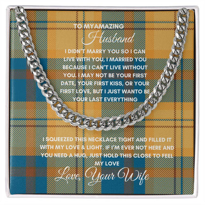 HUSBAND - CUBAN CHAIN NECKLACE