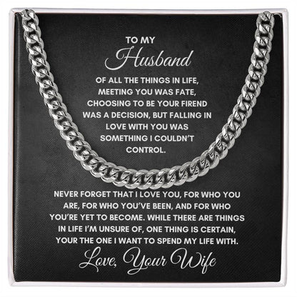 HUSBAND - CUBAN LINK CHAIN