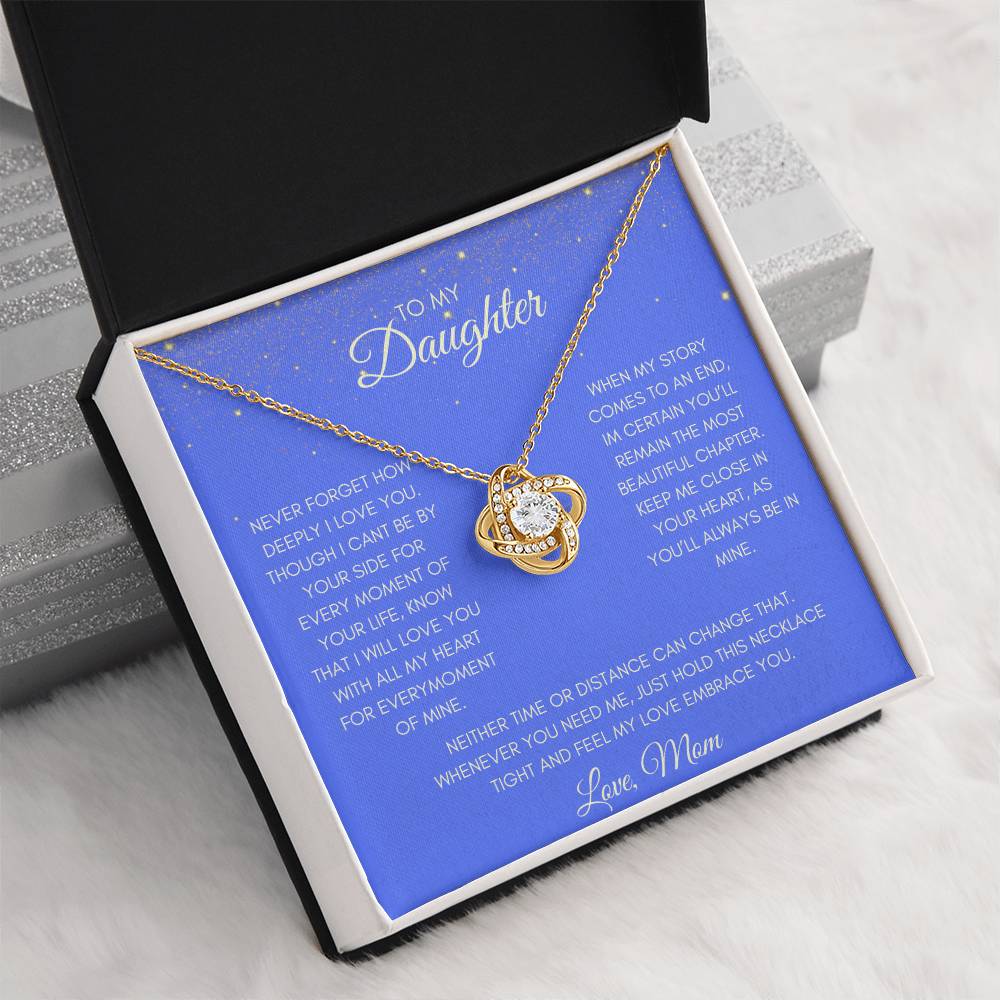 Daughter - Feel the Love Knot Necklace