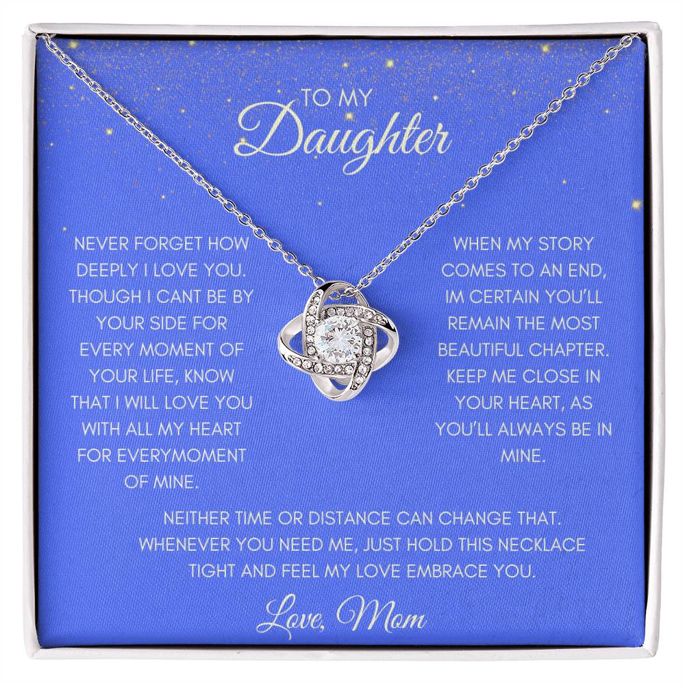 Daughter - Feel the Love Knot Necklace