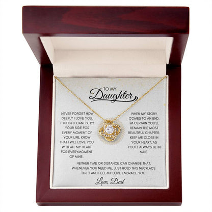 Daughter - Feel the Love Knot Necklace