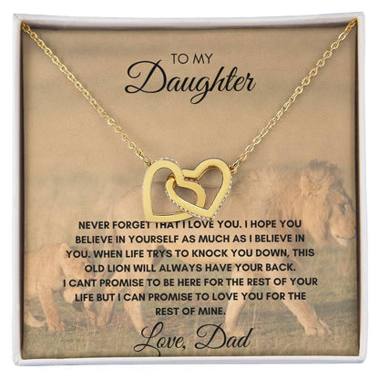 Daughter - Feel the Love Interlocking Necklace