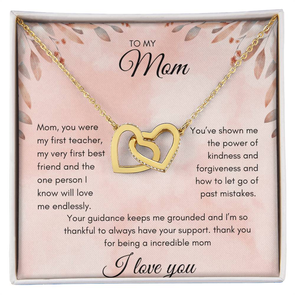 TO MOM - INTERLOCKING HEARTS NECKLACE