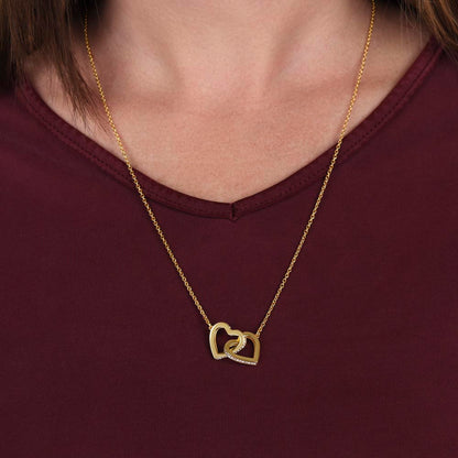 Daughter - Interlocking Hearts Necklace