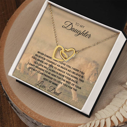 Daughter - Feel the Love Interlocking Necklace