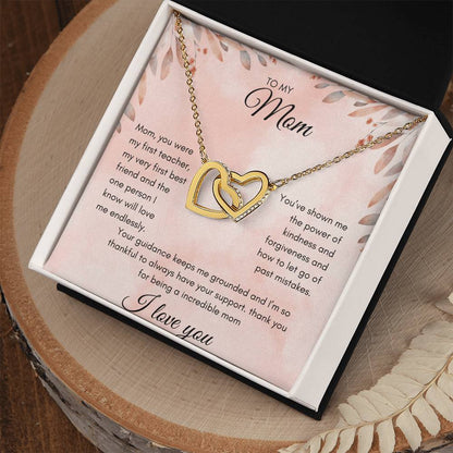 TO MOM - INTERLOCKING HEARTS NECKLACE