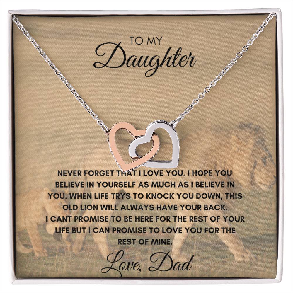 Daughter - Feel the Love Interlocking Necklace