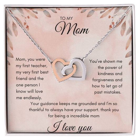 TO MOM - INTERLOCKING HEARTS NECKLACE