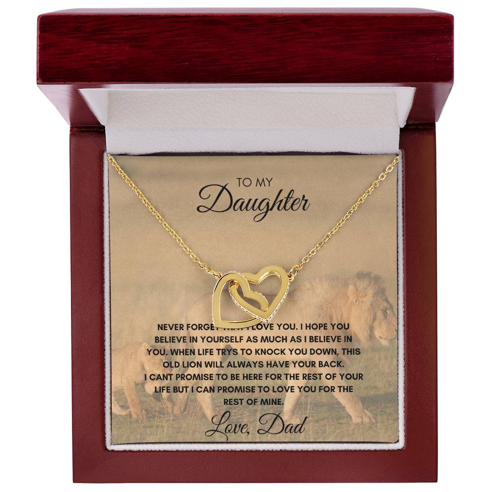 Daughter - Feel the Love Interlocking Necklace