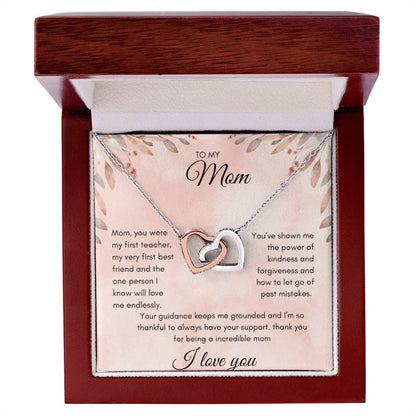 TO MOM - INTERLOCKING HEARTS NECKLACE