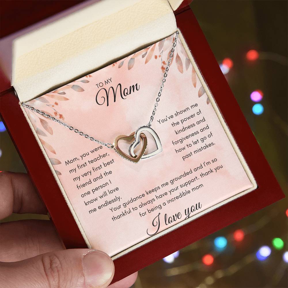 TO MOM - INTERLOCKING HEARTS NECKLACE