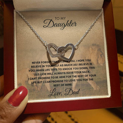 Daughter - Feel the Love Interlocking Necklace