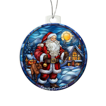 Personalized Acrylic Santa Ornament