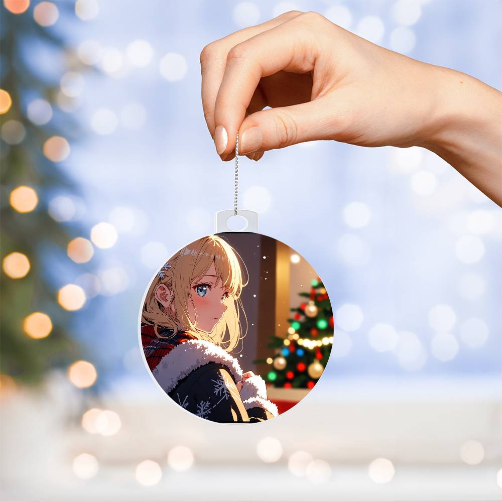 Christmas Anime Girl Ornament