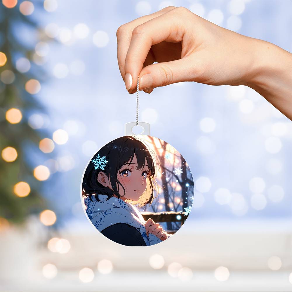 Lofi Girl Christmas Ornament