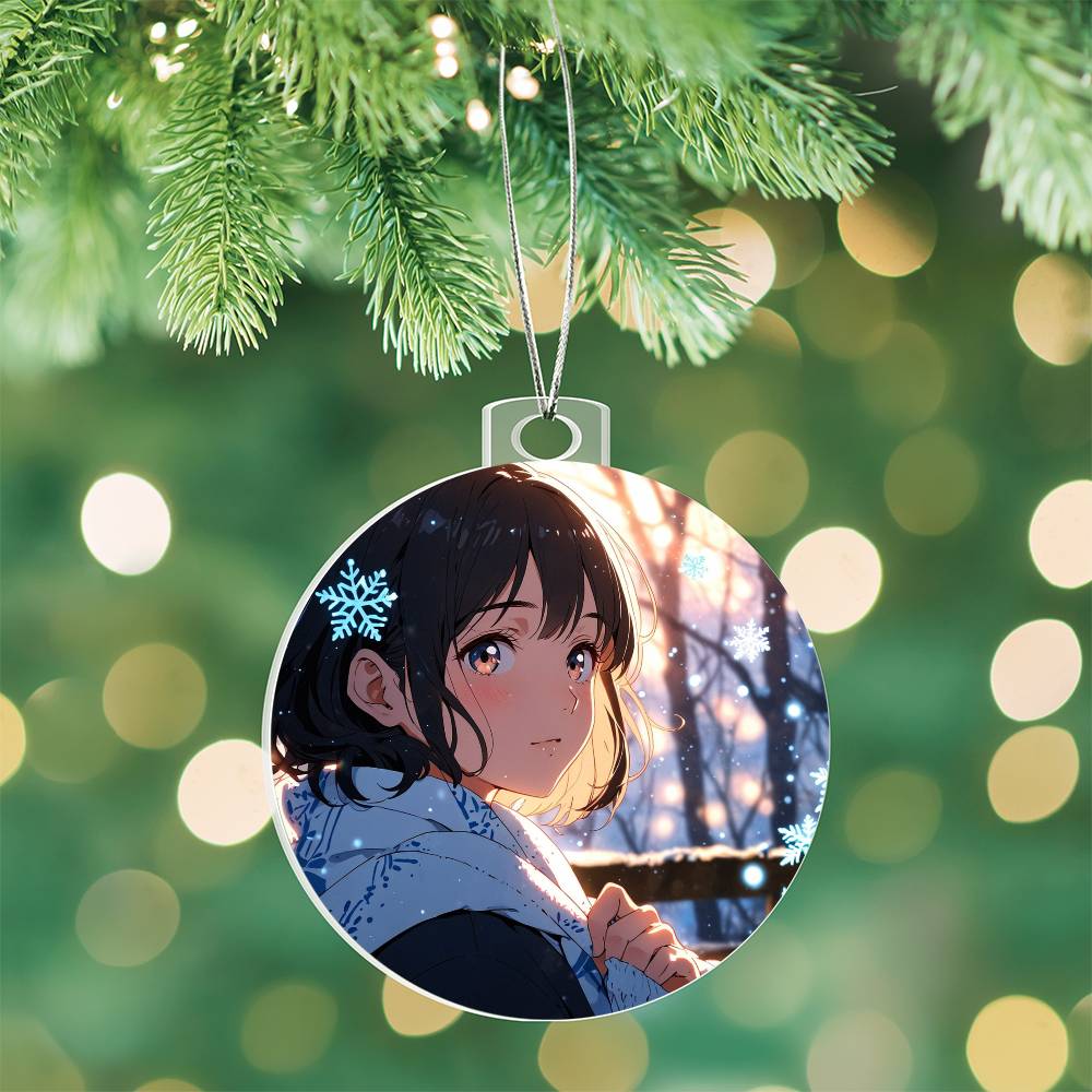 Lofi Girl Christmas Ornament