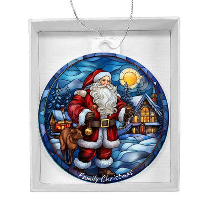 Personalized Acrylic Santa Ornament