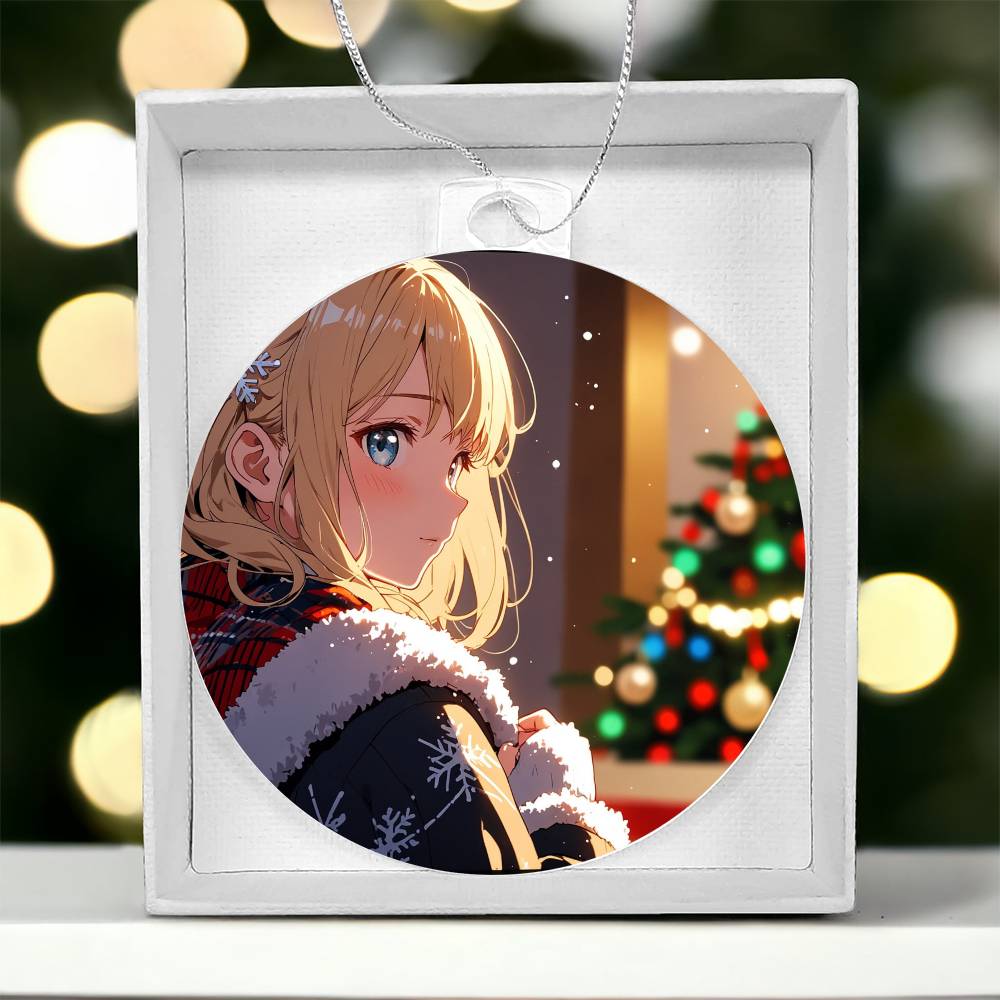 Christmas Anime Girl Ornament