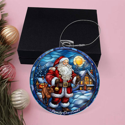 Personalized Acrylic Santa Ornament