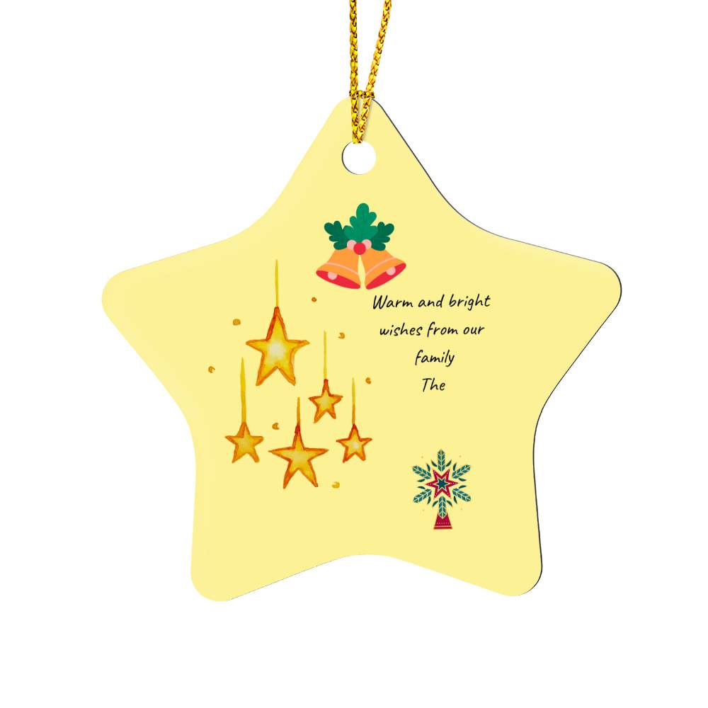 Gloss Star Family Ornament