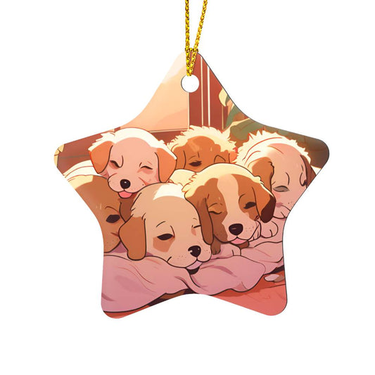 Cute Puppies Ornament