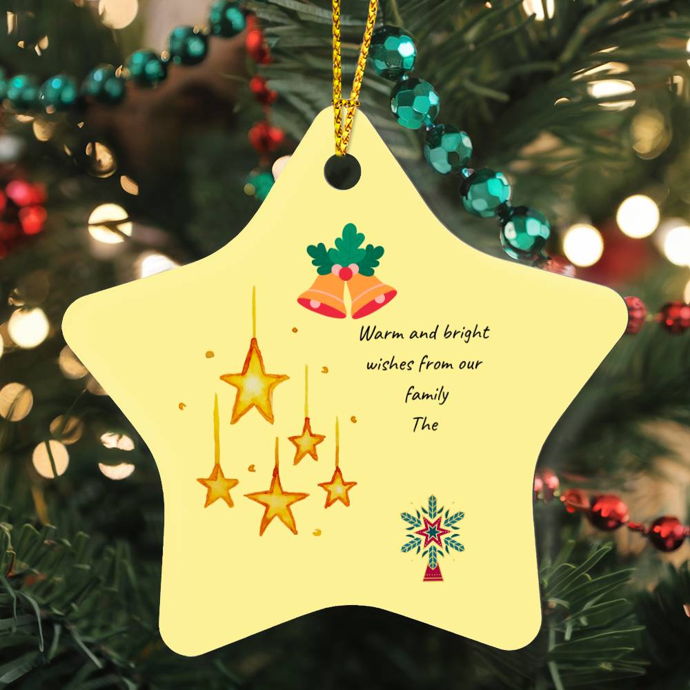 Gloss Star Family Ornament