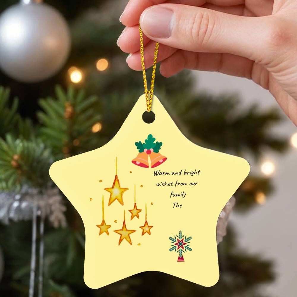 Gloss Star Family Ornament